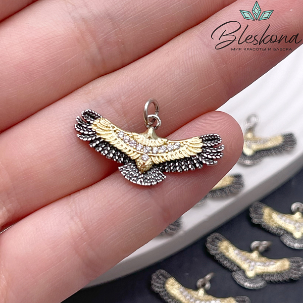 13*27 мм Цвет биколор, Подвеска Орел