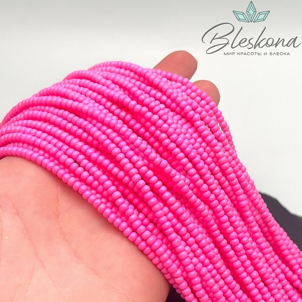 3,2*2,3 мм Бусины стекло рондель ярко-розовые