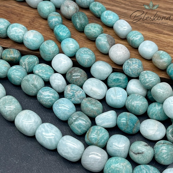 Амазонит галтовка (15-17)*(12-14) мм