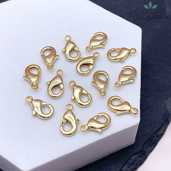 12 мм Цвет золото, Замок округлый