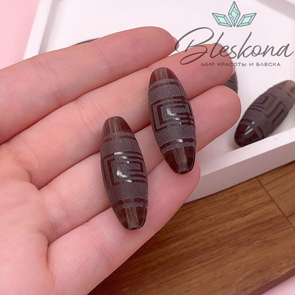 Бусина Дзи Лабиринт 30*11 мм