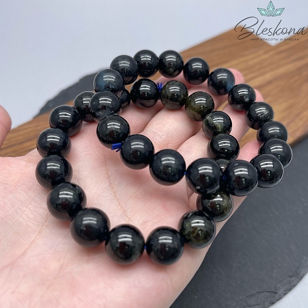 Аквамарин "дикий" 12 мм сет №1 20 см 