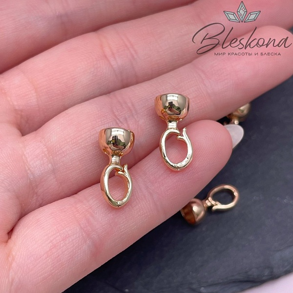 14*7 мм Цвет золото, Замок концевик 