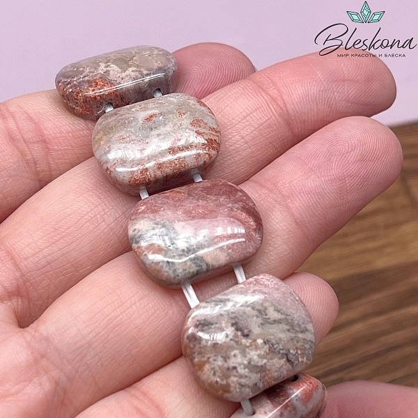 Петоски прямоугольник  с двумя отверстиями сет 19*14,5 мм