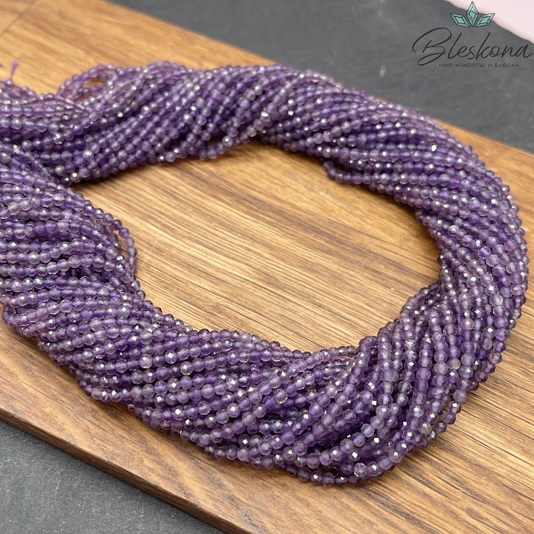 Аметист алмазная огранка №4 2,5 мм