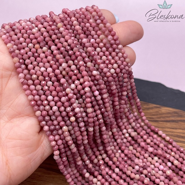 Родонит микроогранка 3 мм