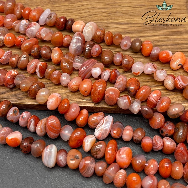 Агат галтовка №2 (6-9)*(8-13) мм 