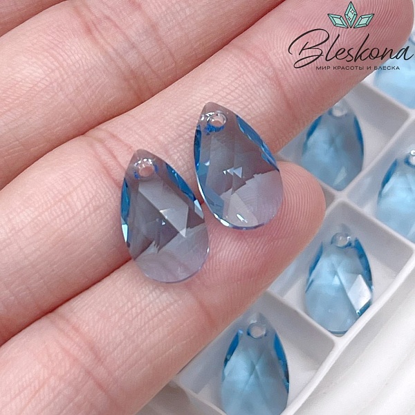 6106 Pear-shaped 16мм Aquamarine  