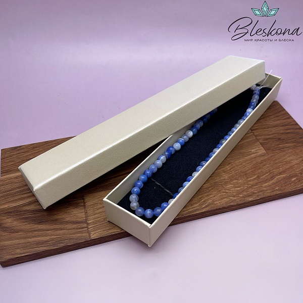 Коробка Бежевая фактурная сетка 21*4*2см