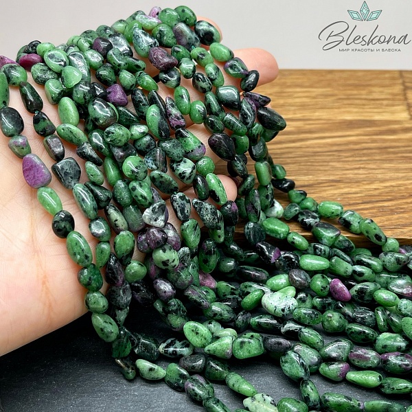 Цоизит галтовка 6-8 мм