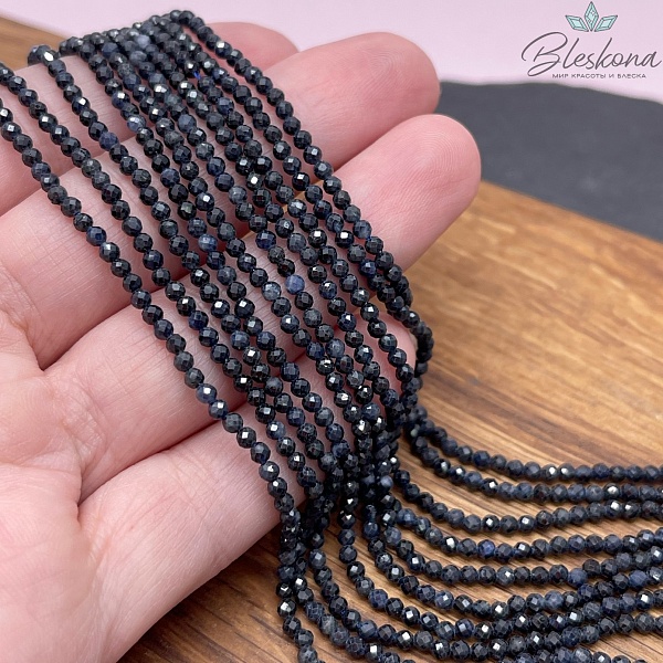 Сапфировый корунд алмазная огранка №3 2,5 мм