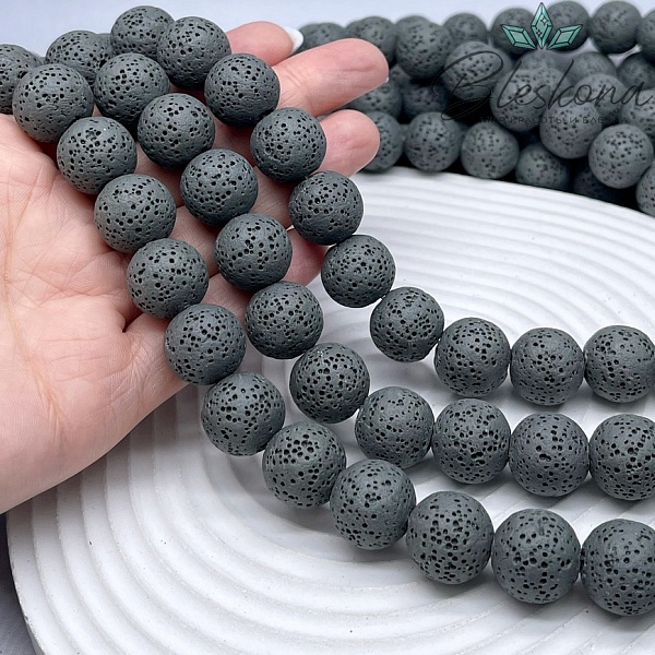 Лава Вулканическая темно- серая 15 мм