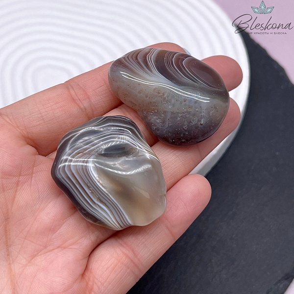 Агат ботсвана галтовка 36-42 мм