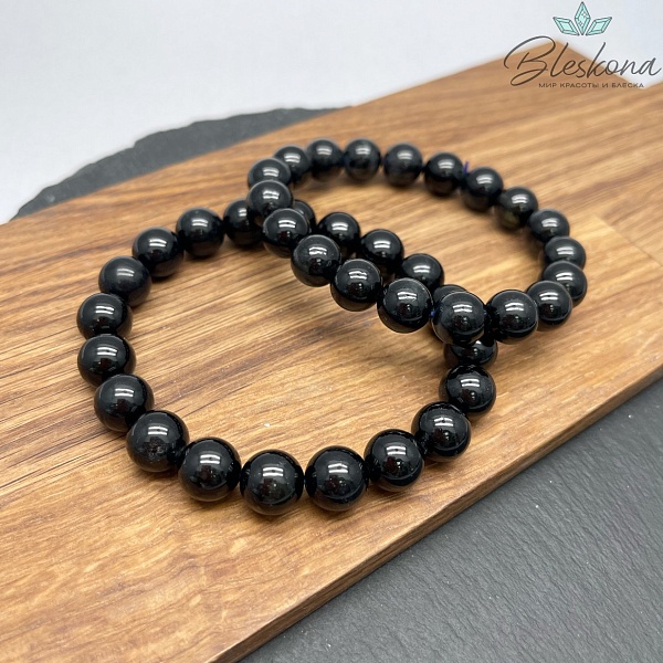 Аквамарин "дикий" 10 мм сет №1 18 см 